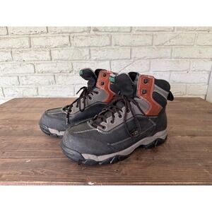 HYTEST Safety Footwear Mens Black Leather Work Boots Steel Toe Wide 10